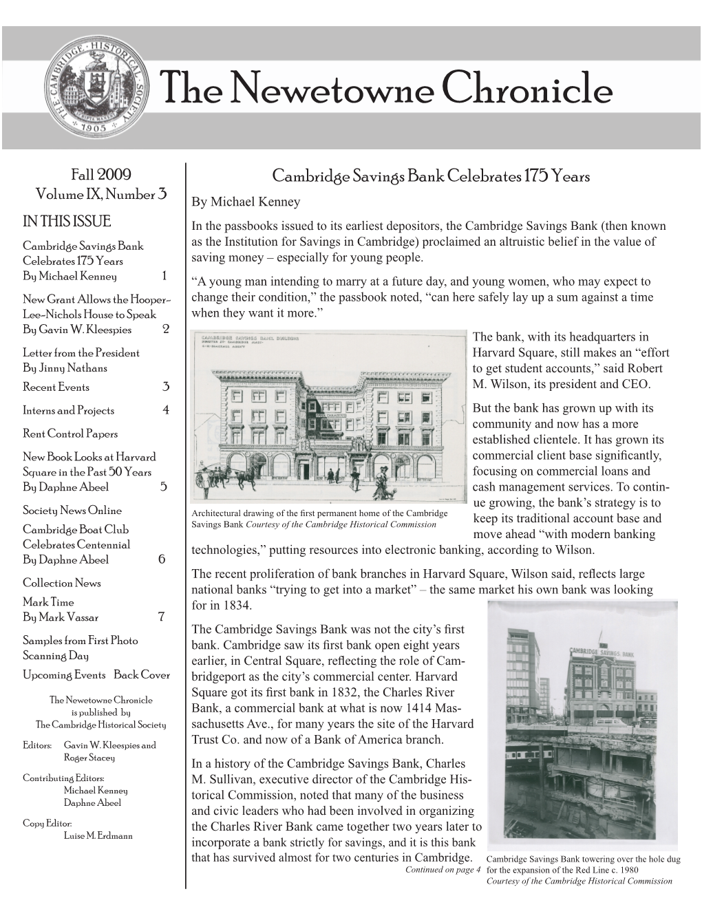 The Newetowne Chronicle