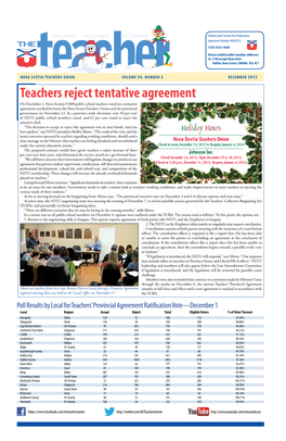 Teachers Reject Tentative Agreement