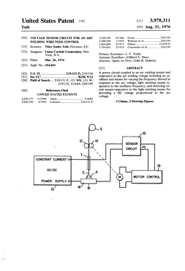 United States Patent (19) 11 3,978,311 Toth (45) Aug