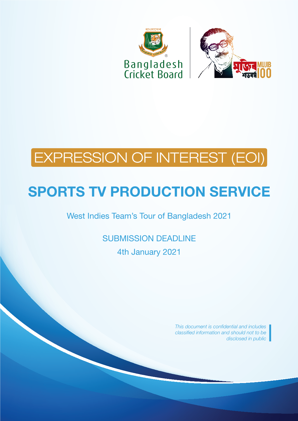 Expression of Interest (Eoi) Sports Tv Production Service