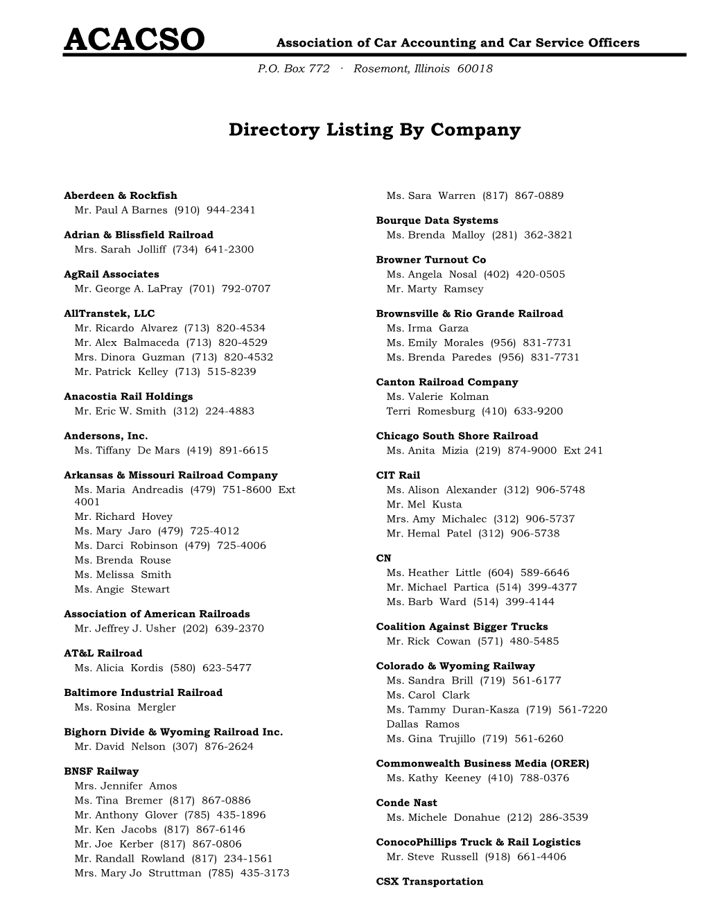 Web Directory by Company