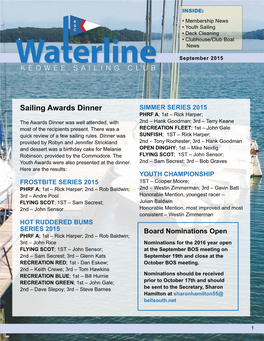 Sailing Awards Dinner