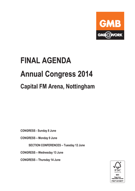 FINAL AGENDA Annual Congress 2014