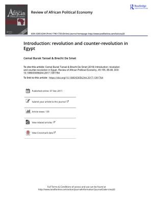 Revolution and Counter-Revolution in Egypt