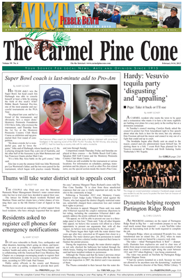 Carmel Pine Cone, February 8, 2013 (Main News)