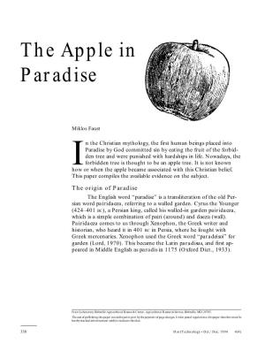The Apple in Paradise