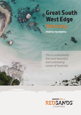 Great South West Edge Itinerary PERTH to PERTH