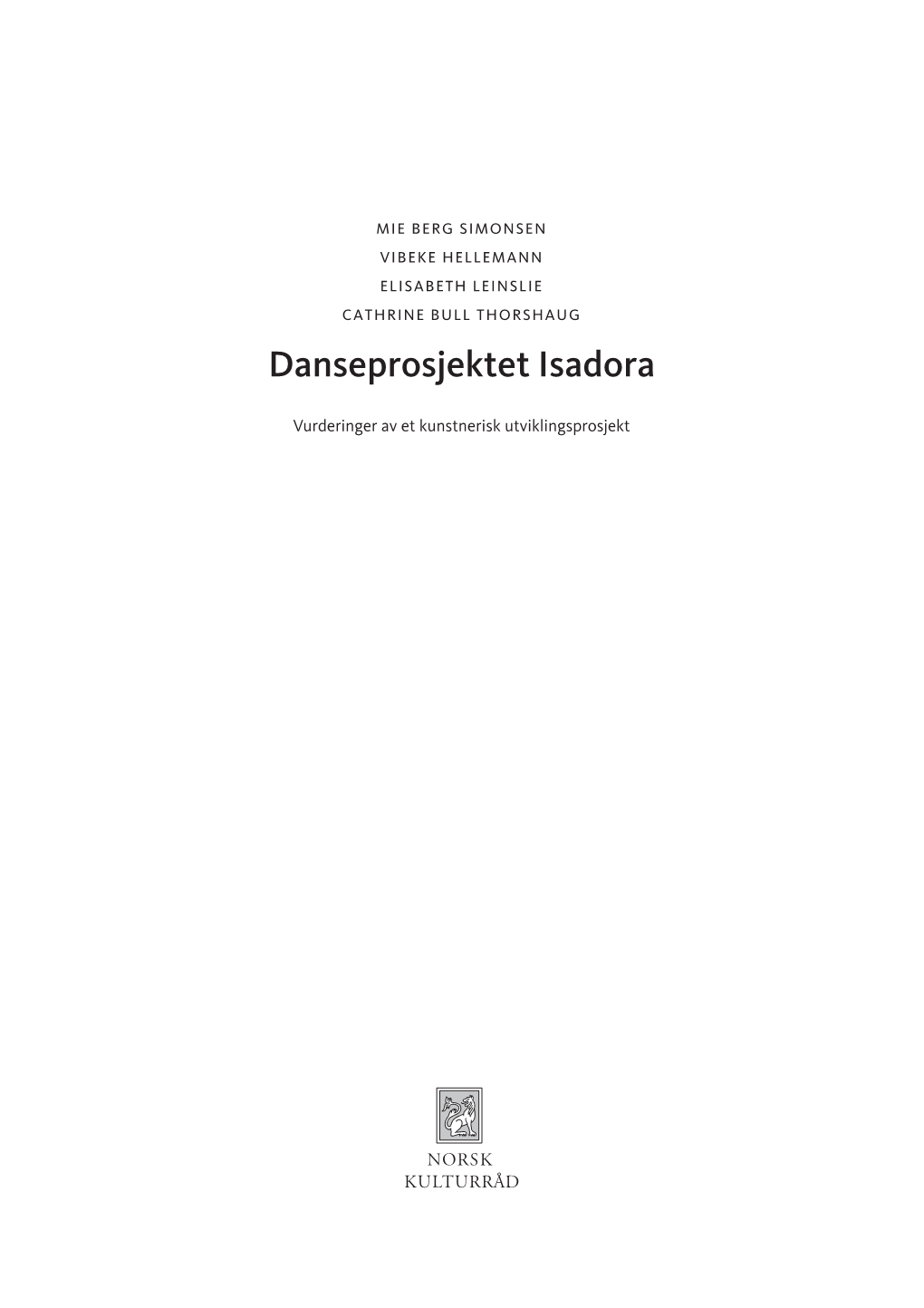 Danseprosjektet Isadora