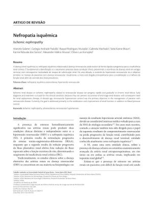 Ischemic Nephropathy