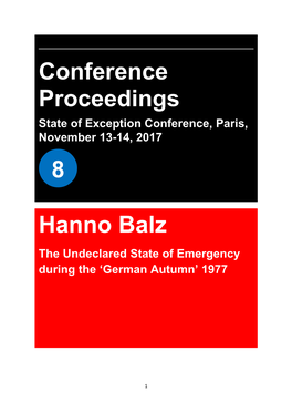Conference Proceedings Hanno Balz 8