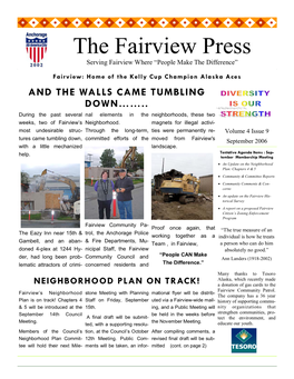 The Fairview Press Serving Fairview Where “People Make the Difference”