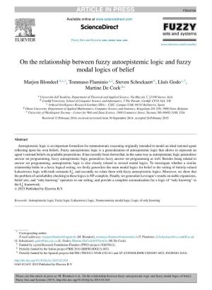 On the Relationship Between Fuzzy Autoepistemic Logic and Fuzzy Modal Logics of Belief