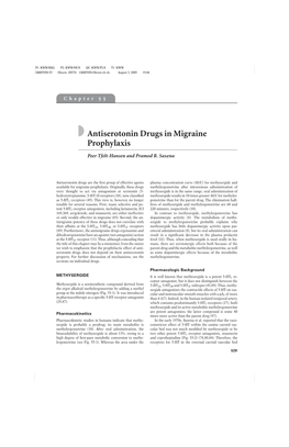 Antiserotonin Drugs in Migraine Prophylaxis