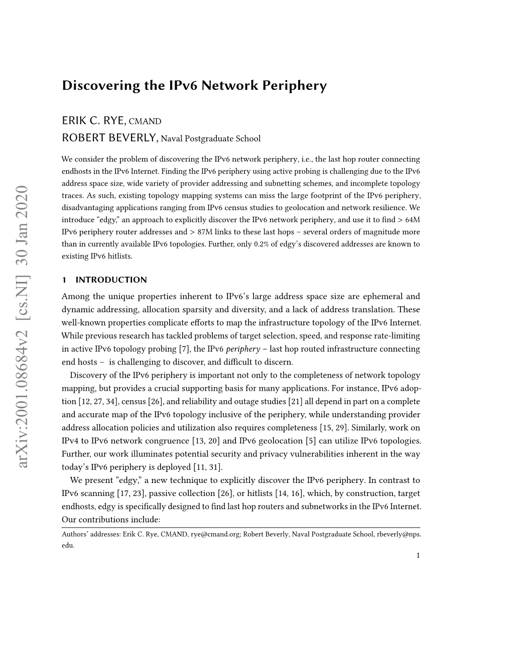 Discovering the Ipv6 Network Periphery