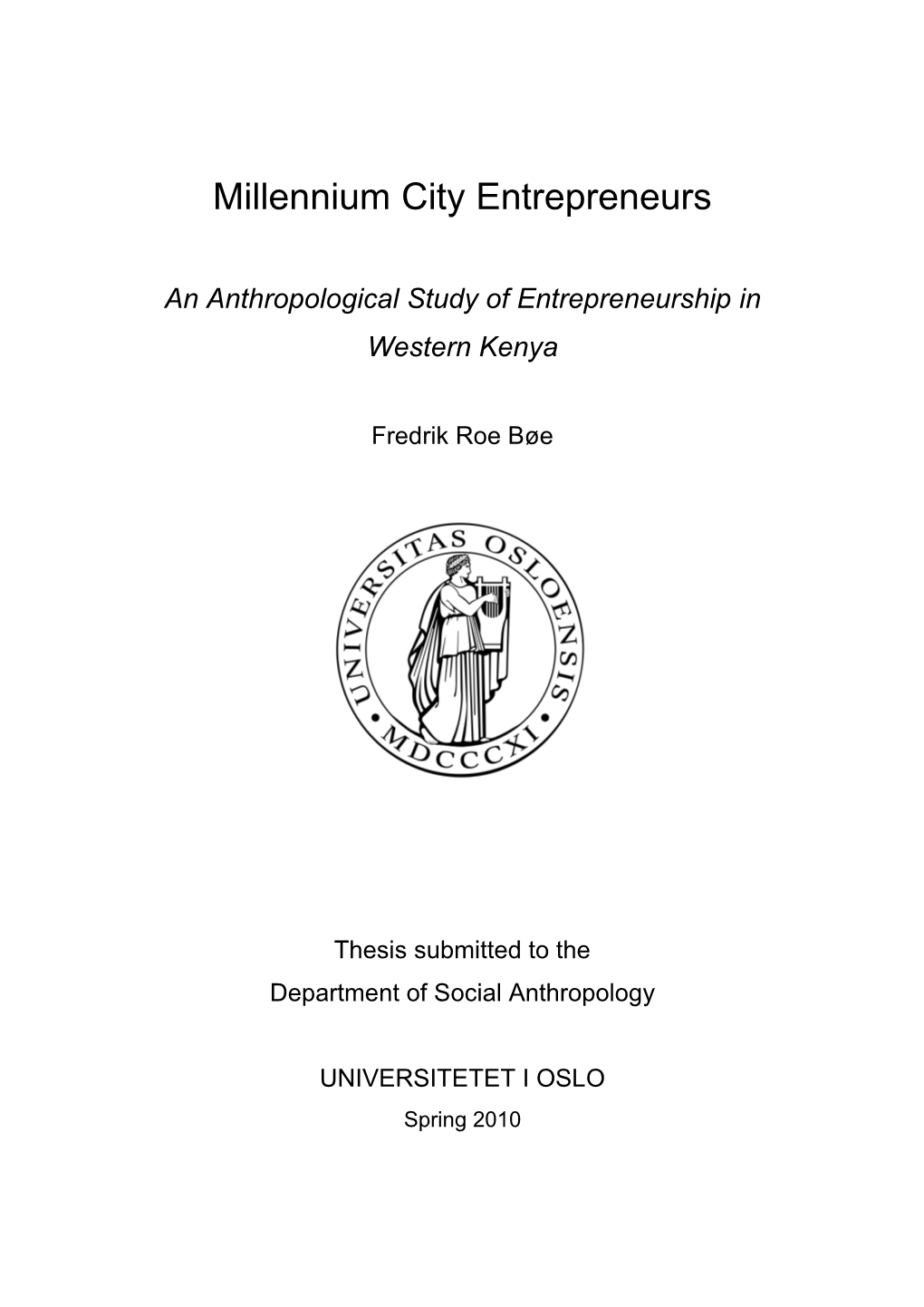 Millennium City Entrepreneurs