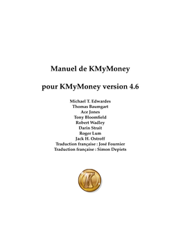 Kmymoney Pour Kmymoney Version 4.6