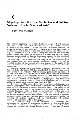 Boat Symbolism and Political Systems in Insular Southeast Asia*