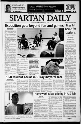Spartan Daily, November 4, 2003