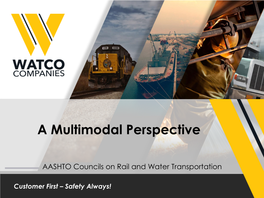 Watco Terminal & Port Services Presentation