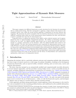Tight Approximations of Dynamic Risk Measures