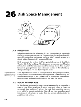 26 Disk Space Management