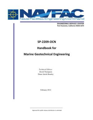 Handbook for Marine Geotechnical Engineering