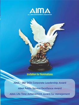 JRD TATA Corporate Leadership Award AIMA Public Service