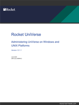 Administering Universe on Windows and UNIX Platforms