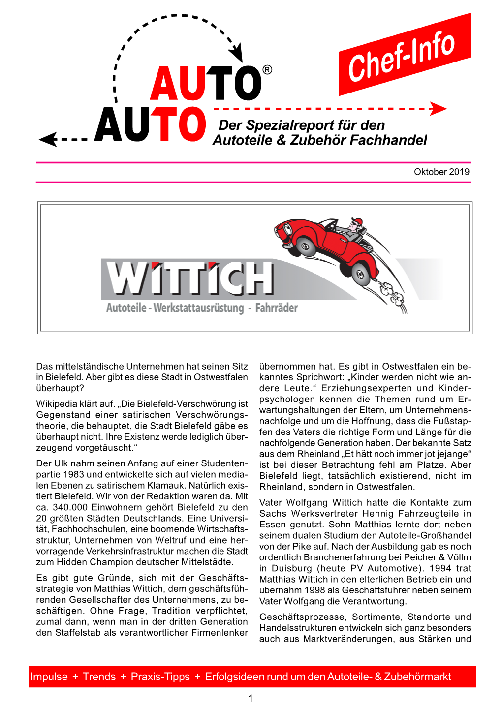 Der Spezialreport Für Den Autoteile & Zubehör Fachhandel