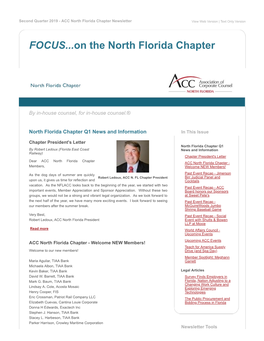 FOCUS...On the North Florida Chapter