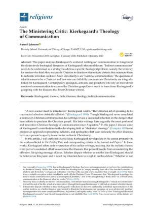 Kierkegaard's Theology of Communication