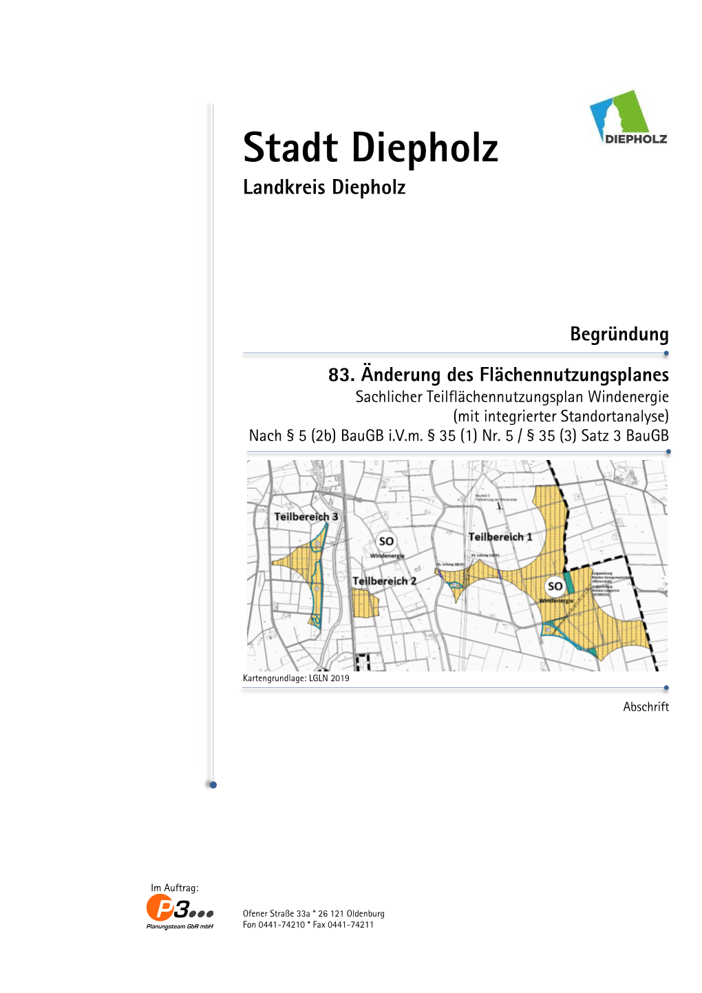 Begründung 83. Änderung Des Flächennutzungsplanes