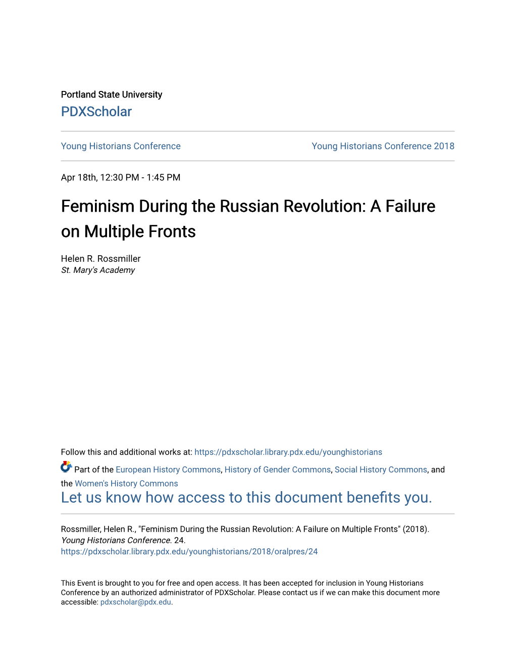 Feminism During the Russian Revolution: a Failure on Multiple Fronts