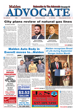 City Plans Review of Natural Gas Lines