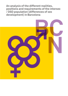 DSD Population (Differences of Sex Development) in Barcelona BC N Area of Citizen Rights, Participation and Transparency