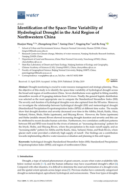 Identification of the Space-Time Variability of Hydrological Drought