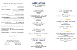 2018 American Valor Awards Banquet