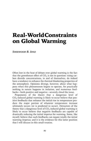Real-World Constraints on Global Warming