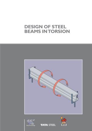 P385 – Design of Steel Beams in Torsion