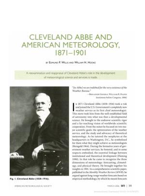 Cleveland Abbe and American Meteorology, 1871-1901