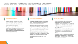 Case Study: Fortune 500 Services Company