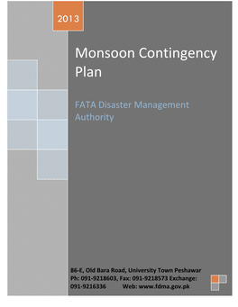 Monsoon Contingency Plan