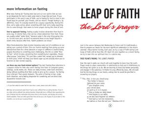 Leap of Faith Participation Guide 2020.Indd
