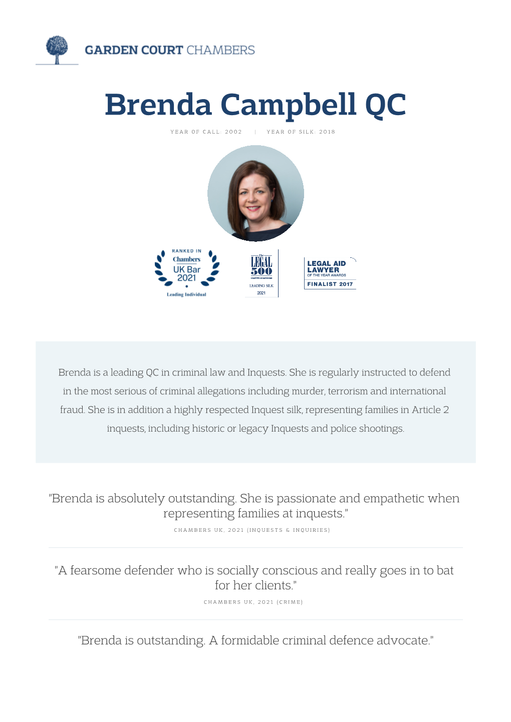 Brenda Campbell QC