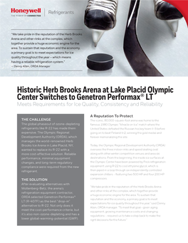 Olympic Center's Historic Ice Arena Switches to Genetron Performax