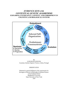 Evidence Sets and Contextual Genetic Algorithms Exploring Uncertainty, Context, and Embodiment in Cognitive and Biological Systems