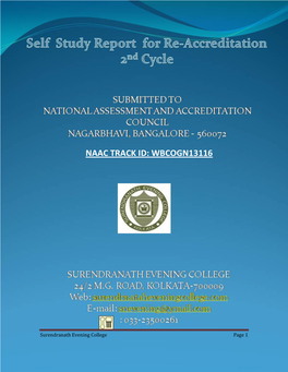 NAAC Re-Accreditation Self Study Report 2015