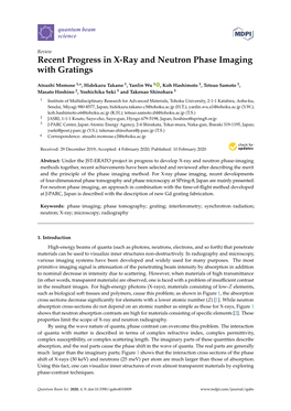 Recent Progress in X-Ray and Neutron Phase Imaging with Gratings