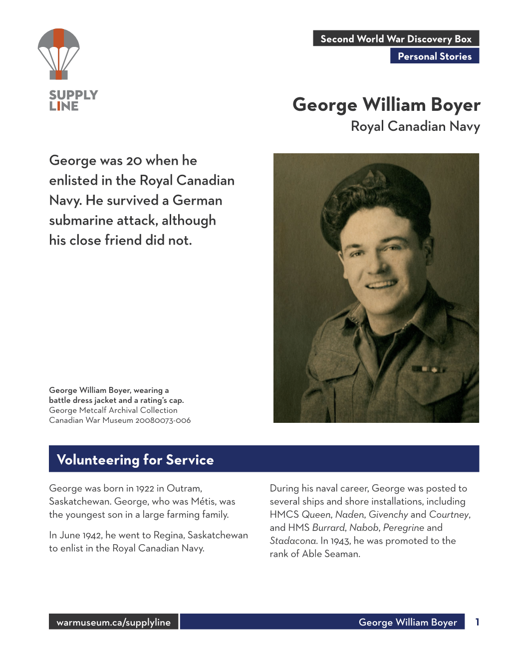 George William Boyer Royal Canadian Navy