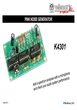 Pink Noise Generator